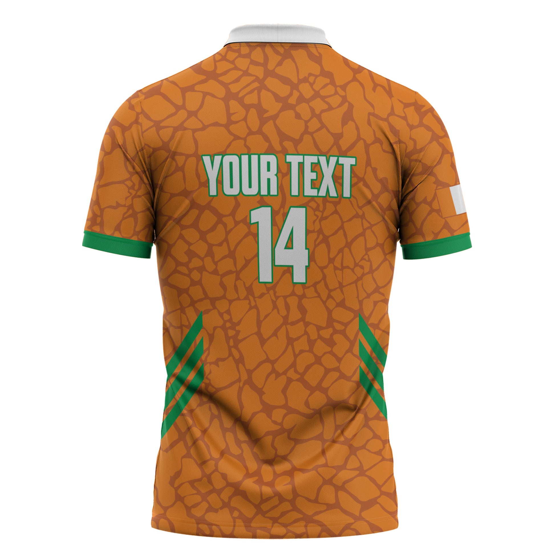 Ivory Coast Football Custom Zipper Polo Shirt Les Elephants Dames Skin Style