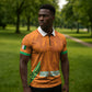 Ivory Coast Football Custom Zipper Polo Shirt Les Elephants Dames Skin Style