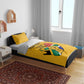Personalised South Africa Bedding Set African Pattern Happy Freedom Day Yellow Version