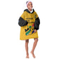 Personalised South Africa KId Wearable Blanket Hoodie African Pattern Happy Freedom Day Yellow Version