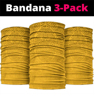 South Africa Neck Gaiter African Pattern Happy Freedom Day Yellow Version - African Pride