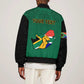 Personalised South Africa Bomber Jacket African Pattern Happy Freedom Day Green Version