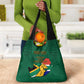 Personalised South Africa Grocery Bag African Pattern Happy Freedom Day Green Version