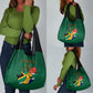 Personalised South Africa Grocery Bag African Pattern Happy Freedom Day Green Version