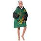 Personalised South Africa KId Wearable Blanket Hoodie African Pattern Happy Freedom Day Green Version