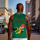 Personalised South Africa Men Tank Top African Pattern Happy Freedom Day Green Version