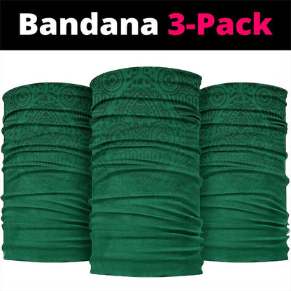 South Africa Neck Gaiter African Pattern Happy Freedom Day Green Version - African Pride