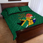 Personalised South Africa Quilt Bed Set African Pattern Happy Freedom Day Green Version