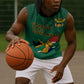 Personalised South Africa Sleeveless Hoodie African Pattern Happy Freedom Day Green Version - African Pride