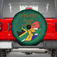 Personalised South Africa Spare Tire Cover African Pattern Happy Freedom Day Green Version