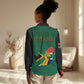 Personalised South Africa Women Casual Shirt African Pattern Happy Freedom Day Green Version LT14