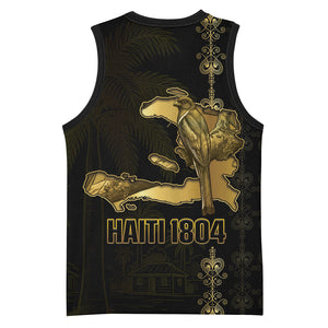 Afro-Haitians Ayiti Cherie Basketball Jersey Haiti Map Kanson Wouj Veve Vodou
