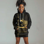 Afro-Haitians Ayiti Cherie Hoodie Dress Haiti Map Kanson Wouj Veve Vodou