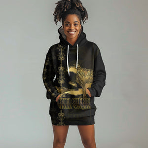 Afro-Haitians Ayiti Cherie Hoodie Dress Haiti Map Kanson Wouj Veve Vodou