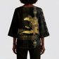 Afro-Haitians Ayiti Cherie Kimono Sleeve Blouse Haiti Map Kanson Wouj Veve Vodou
