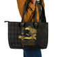 Afro-Haitians Ayiti Cherie Leather Tote Bag Haiti Map Kanson Wouj Veve Vodou
