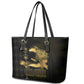 Afro-Haitians Ayiti Cherie Leather Tote Bag Haiti Map Kanson Wouj Veve Vodou