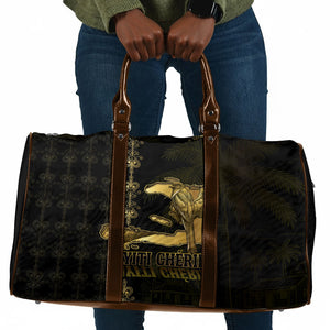 Afro-Haitians Ayiti Cherie Travel Bag Haiti Map Kanson Wouj Veve Vodou