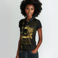 Afro-Haitians Ayiti Cherie Women Polo Shirt Haiti Map Kanson Wouj Veve Vodou