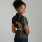 Afro-Haitians Ayiti Cherie Women Polo Shirt Haiti Map Kanson Wouj Veve Vodou