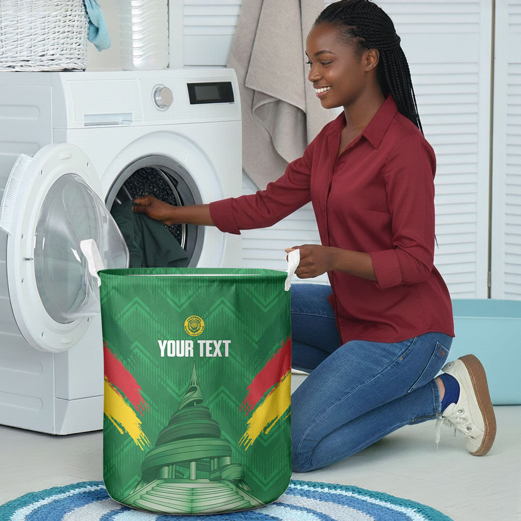 Cameroon Football Custom Laundry Basket Reunification Monument Les Lionnes Indomptables
