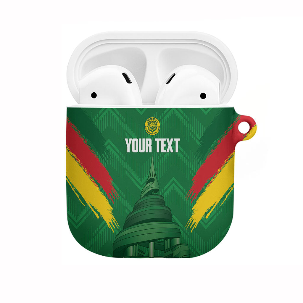 Cameroon Football Custom AirPods Case Reunification Monument Les Lionnes Indomptables