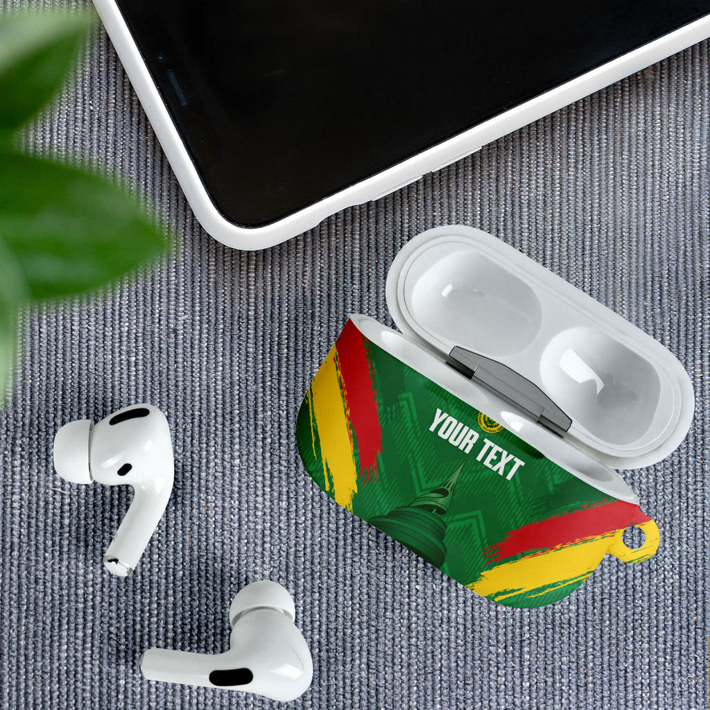 Cameroon Football Custom AirPods Case Reunification Monument Les Lionnes Indomptables