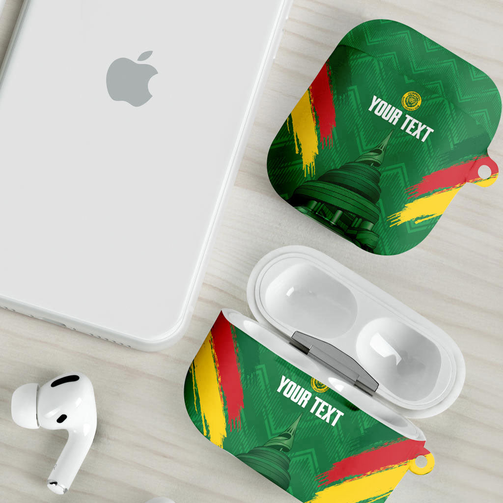 Cameroon Football Custom AirPods Case Reunification Monument Les Lionnes Indomptables