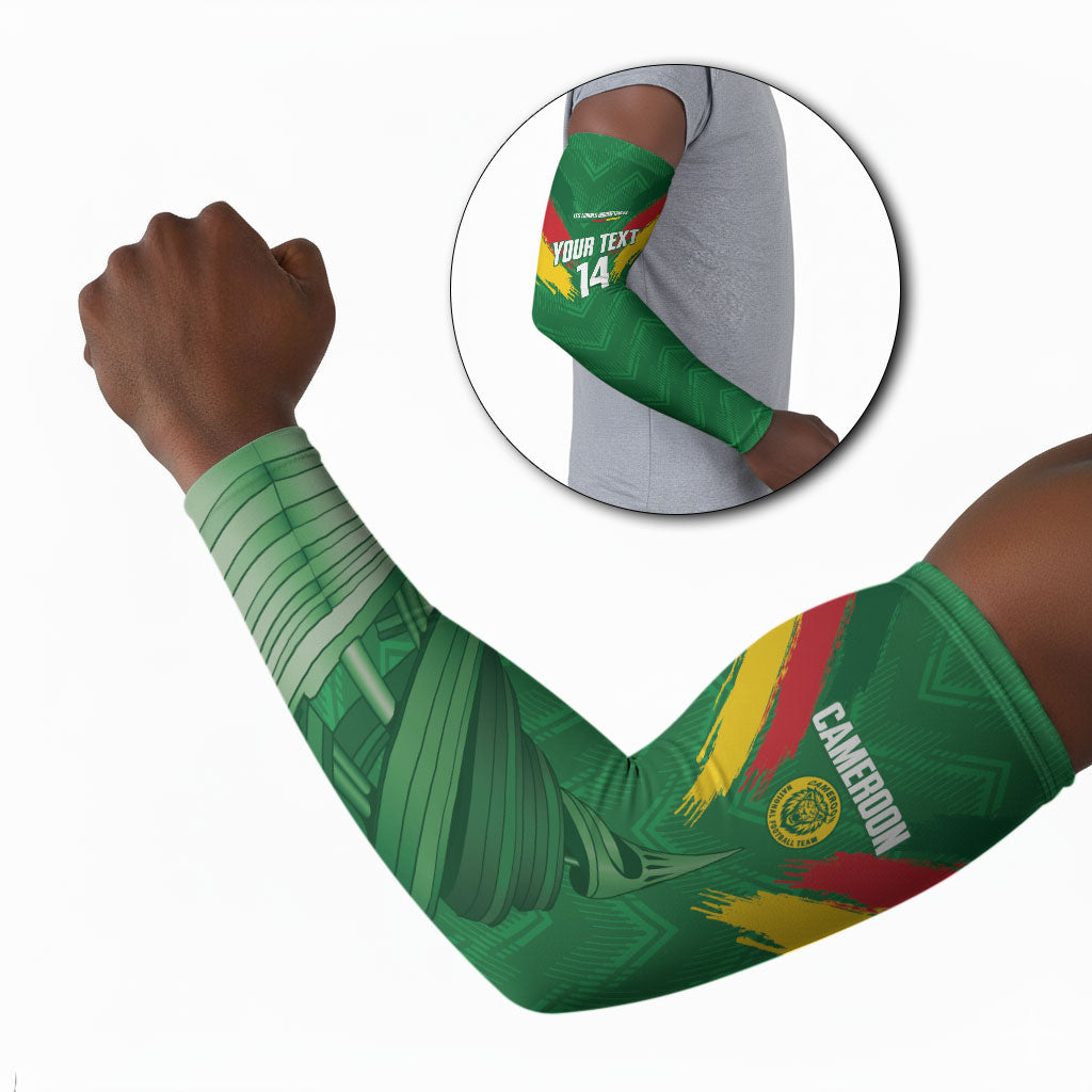 Cameroon Football Custom Arm Sleeves Reunification Monument Les Lionnes Indomptables