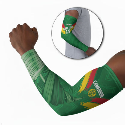 Cameroon Football Custom Arm Sleeves Reunification Monument Les Lionnes Indomptables