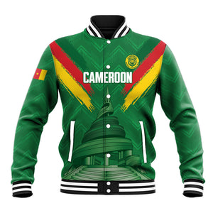 Cameroon Football Custom Baseball Jacket Reunification Monument Les Lionnes Indomptables