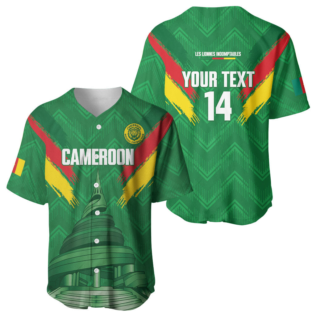 Cameroon Football Custom Baseball Jersey Reunification Monument Les Lionnes Indomptables