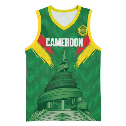 Cameroon Football Custom Basketball Jersey Reunification Monument Les Lionnes Indomptables