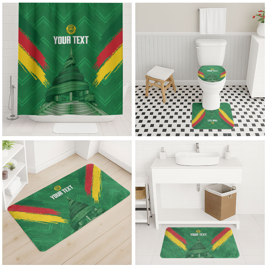 Cameroon Football Custom Bathroom Set Reunification Monument Les Lionnes Indomptables