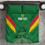 Cameroon Football Custom Bedding Set Reunification Monument Les Lionnes Indomptables