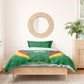 Cameroon Football Custom Bedding Set Reunification Monument Les Lionnes Indomptables