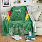 Cameroon Football Custom Blanket Reunification Monument Les Lionnes Indomptables
