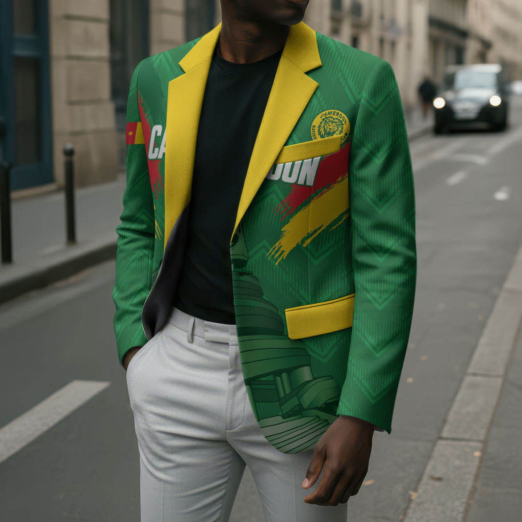 Cameroon Football Custom Blazer Reunification Monument Les Lionnes Indomptables