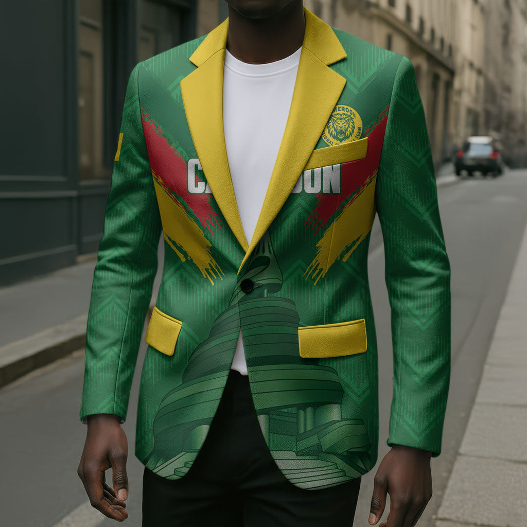 Cameroon Football Custom Blazer Reunification Monument Les Lionnes Indomptables
