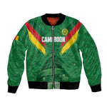 Cameroon Football Custom Bomber Jacket Reunification Monument Les Lionnes Indomptables
