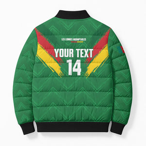 Cameroon Football Custom Bomber Puffer Jacket Reunification Monument Les Lionnes Indomptables