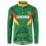 Cameroon Football Custom Button Sweatshirt Reunification Monument Les Lionnes Indomptables