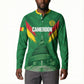 Cameroon Football Custom Button Sweatshirt Reunification Monument Les Lionnes Indomptables
