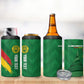 Cameroon Football Custom 4 in 1 Can Cooler Tumbler Reunification Monument Les Lionnes Indomptables