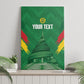 Cameroon Football Custom Canvas Wall Art Reunification Monument Les Lionnes Indomptables