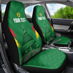 Cameroon Football Custom Car Seat Cover Reunification Monument Les Lionnes Indomptables