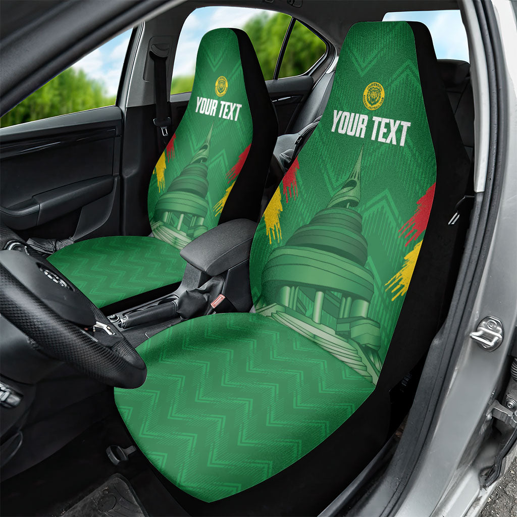 Cameroon Football Custom Car Seat Cover Reunification Monument Les Lionnes Indomptables