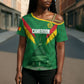 Cameroon Football Custom Cross Shoulder Shirt Reunification Monument Les Lionnes Indomptables