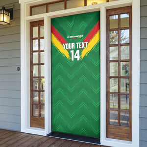 Cameroon Football Custom Door Cover Reunification Monument Les Lionnes Indomptables