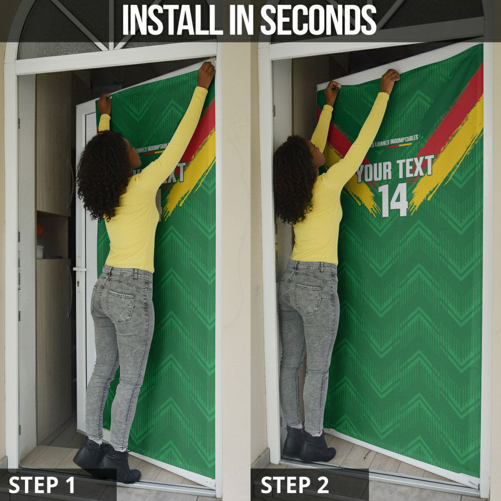 Cameroon Football Custom Door Cover Reunification Monument Les Lionnes Indomptables